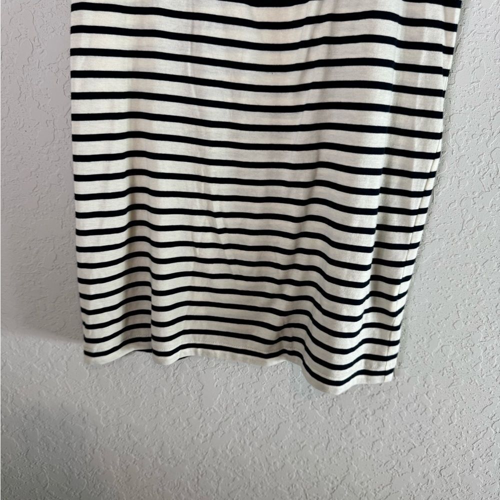 KULE The Tee Dress Black and White Striped Mini Dress Size XS - Picture 5 of 10